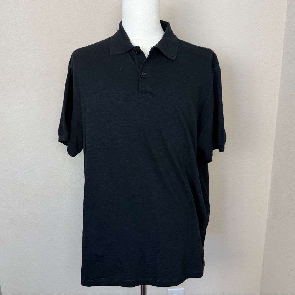 Scotch & Soda Mens Short Sleeve Polo  | Size XL TG | Black